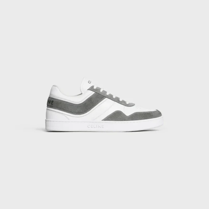 Sneaker i mocka och kalvskinn Sneaker i mocka och kalvskinn