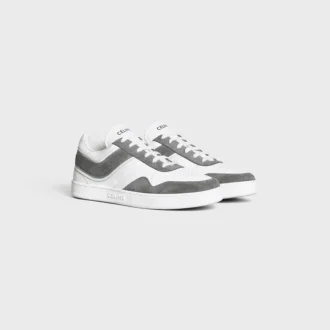 Sneaker i mocka och kalvskinn