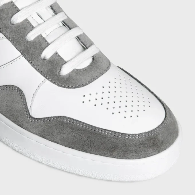 Sneaker i mocka och kalvskinn Sneaker i mocka och kalvskinn