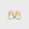Sneakers med blockklack i mocka och kalvskinn Sneakers med blockklack i mocka och kalvskinn
