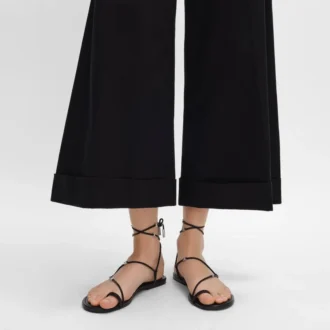 Spiralsandal i lammskinn