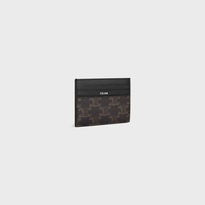 Stor korthållare i Triomphe Canvas och kalvskinn