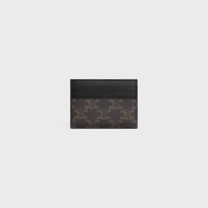 Stor korthållare i Triomphe Canvas och kalvskinn