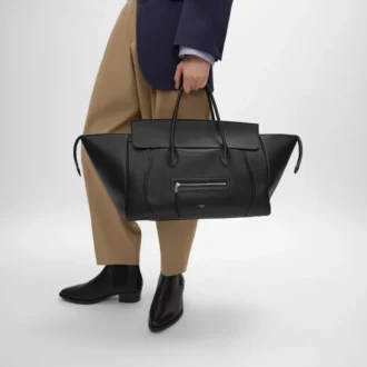 Stor luggage i kornat kalvskinn