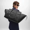 Stor luggage i kornat kalvskinn Stor luggage i kornat kalvskinn