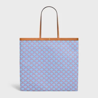 Stor platt shopper i Triomphe Canvas Stor platt shopper i Triomphe Canvas