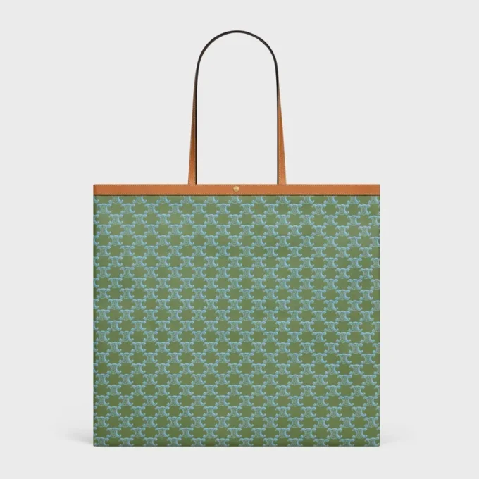 Stor platt shopper i Triomphe Canvas