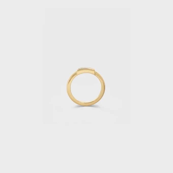 Systeme-ring i gult guld och diamanter