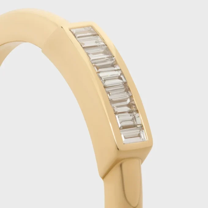 Systeme-ring i gult guld och diamanter