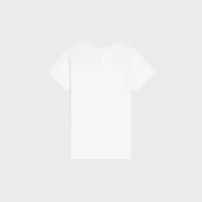 T-shirt i ribbad bomullsjersey T-shirt i ribbad bomullsjersey