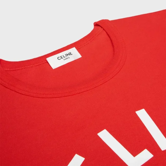 T-shirt i ribbad bomullsjersey T-shirt i ribbad bomullsjersey