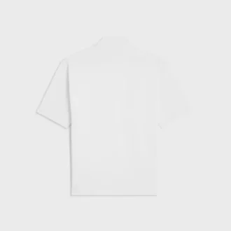 T-shirt med hög hals i bomullsjersey
