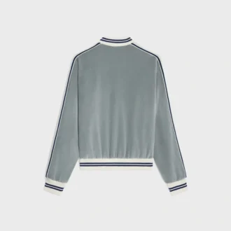 Teddy-träningsjacka i sammetjersey