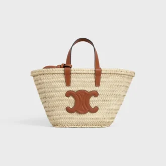 Teen CELINE Classic Panier i palmblad och kalvskinn Teen CELINE Classic Panier i palmblad och kalvskinn