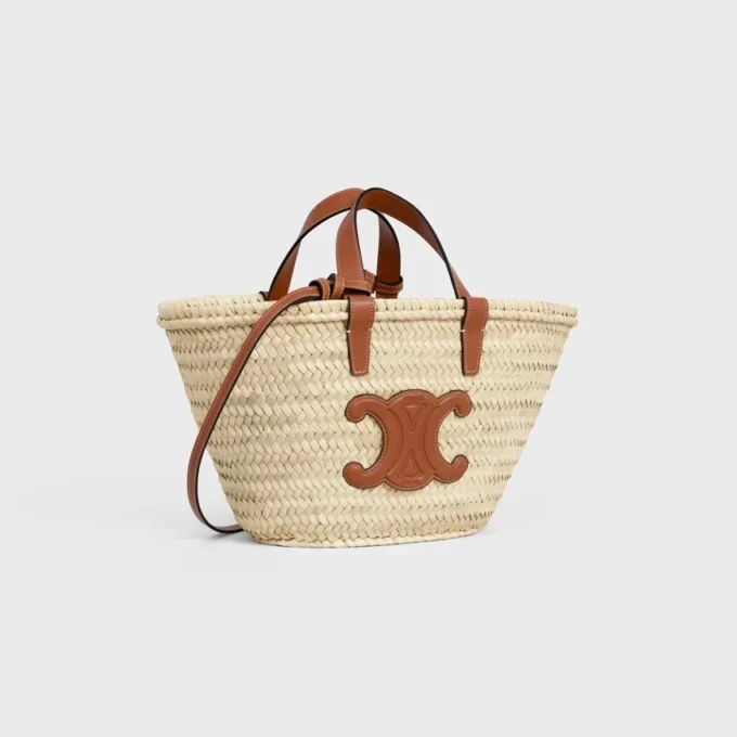 Teen CELINE Classic Panier i palmblad och kalvskinn