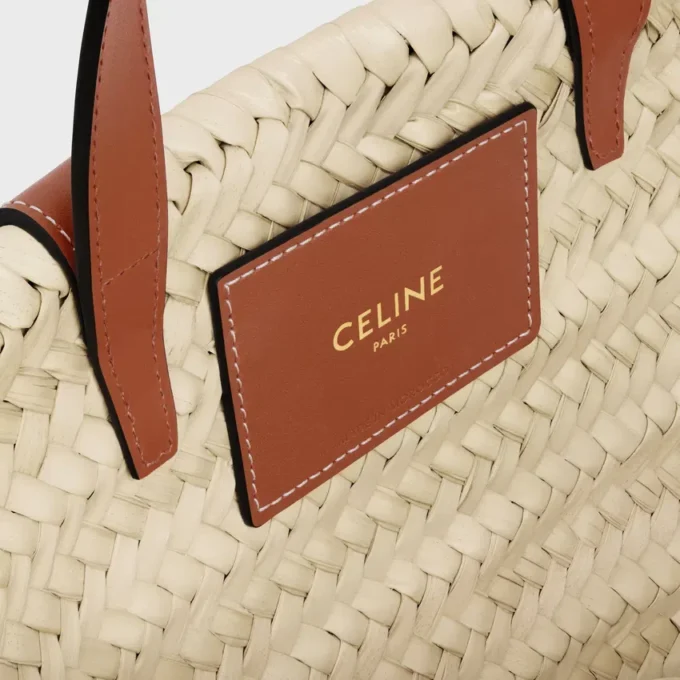 Teen CELINE Classic Panier i palmblad och kalvskinn