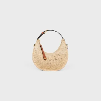 Teen Celine Lulu i raffia och naturligt kalvskinn Teen Celine Lulu i raffia och naturligt kalvskinn