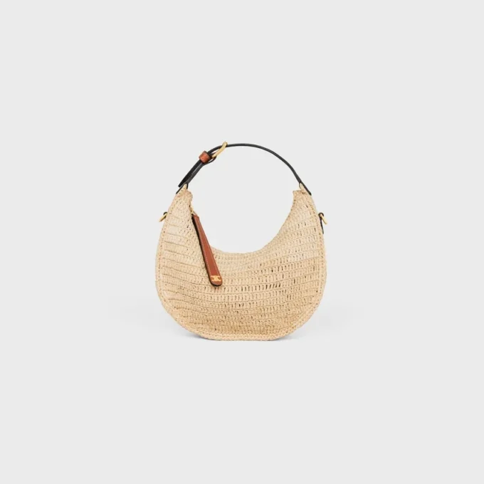 Teen Celine Lulu i raffia och naturligt kalvskinn Teen Celine Lulu i raffia och naturligt kalvskinn
