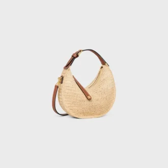 Teen Celine Lulu i raffia och naturligt kalvskinn Teen Celine Lulu i raffia och naturligt kalvskinn