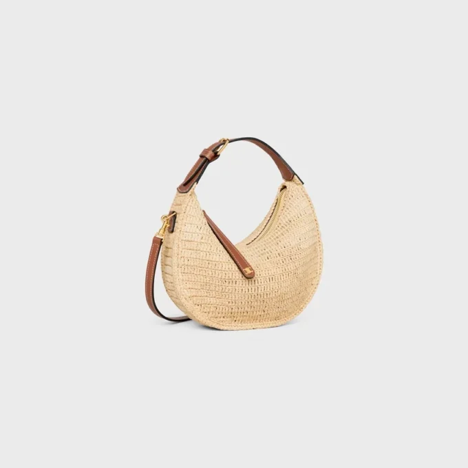 Teen Celine Lulu i raffia och naturligt kalvskinn Teen Celine Lulu i raffia och naturligt kalvskinn