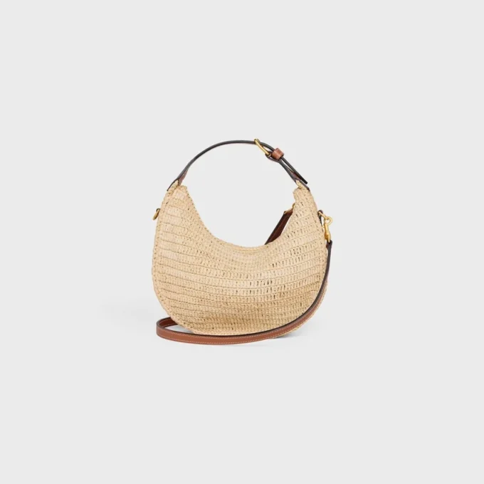 Teen Celine Lulu i raffia och naturligt kalvskinn Teen Celine Lulu i raffia och naturligt kalvskinn