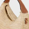 Teen Celine Lulu i raffia och naturligt kalvskinn Teen Celine Lulu i raffia och naturligt kalvskinn