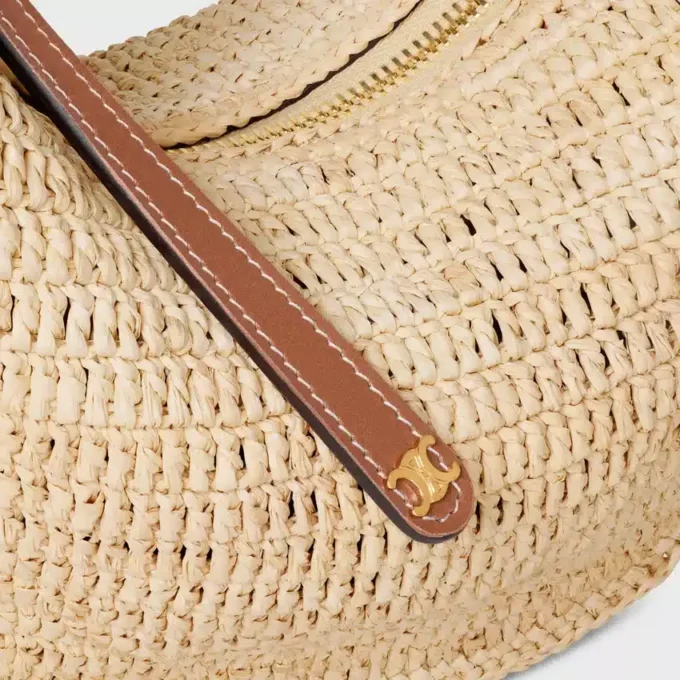 Teen Celine Lulu i raffia och naturligt kalvskinn Teen Celine Lulu i raffia och naturligt kalvskinn