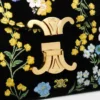 Teen Nino-väska i sammet med blommig broderi Teen Nino-väska i sammet med blommig broderi
