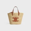 Teen Supple CELINE Classic Panier i raffia och kalvskinn