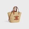 Teen Supple CELINE Classic Panier i raffia och kalvskinn