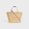 Teen Supple CELINE Classic Panier i raffia och kalvskinn