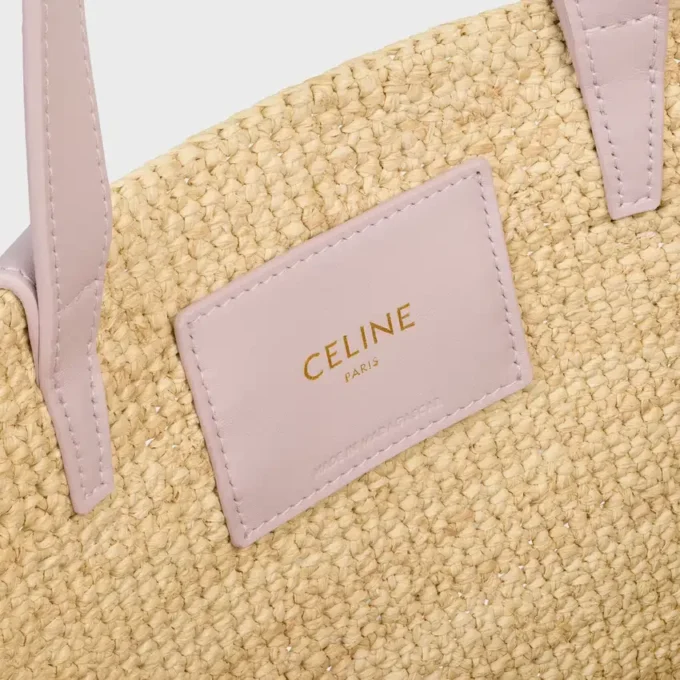 Teen Supple CELINE Classic Panier i raffia och kalvskinn
