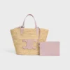 Teen Supple CELINE Classic Panier i raffia och kalvskinn