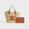 Teen Supple CELINE Classic Panier i raffia och kalvskinn