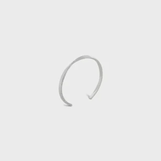 Torsion-armband i vitt guld och diamanter