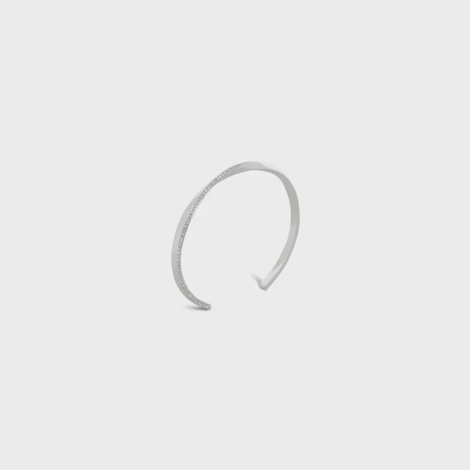 Torsion-armband i vitt guld och diamanter