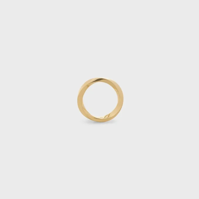 Torsion-ring i gult guld