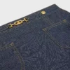 Trapeze-formad minikjol i raw wash-denim Trapeze-formad minikjol i raw wash-denim