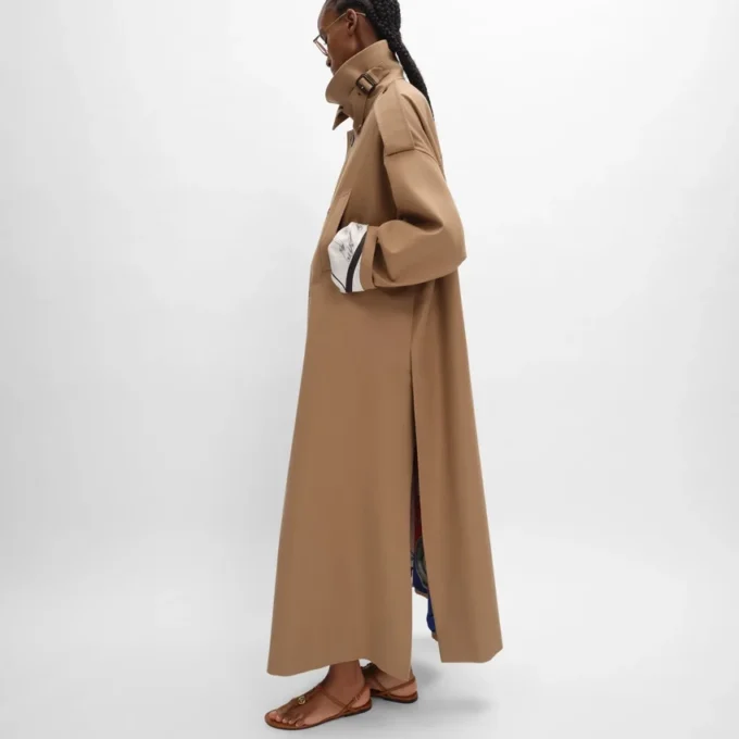 Trenchcoat i bomulls- och ullgabardin Trenchcoat i bomulls- och ullgabardin
