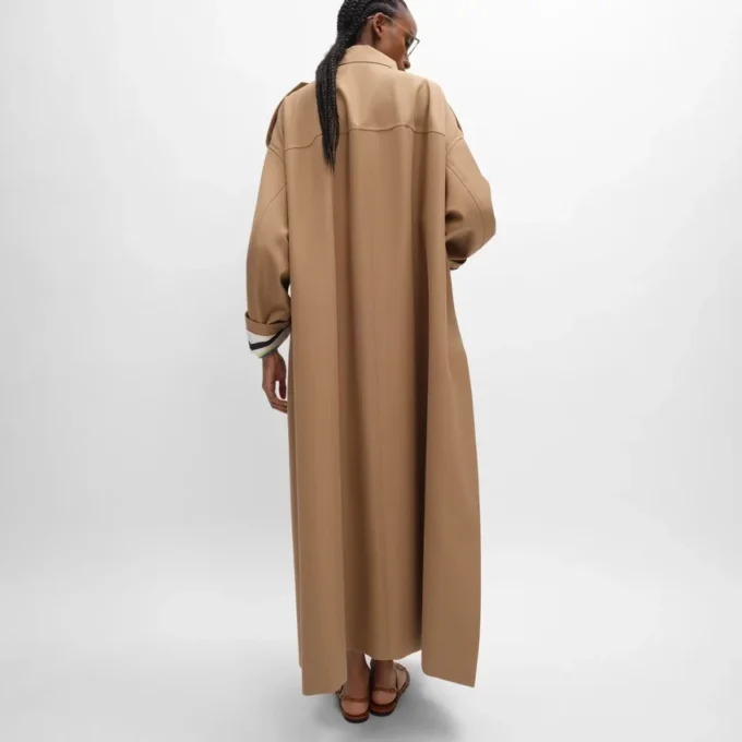 Trenchcoat i bomulls- och ullgabardin Trenchcoat i bomulls- och ullgabardin