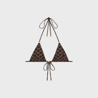 Triangel-top i matt jersey med monogram Triangel-top i matt jersey med monogram