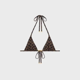 Triangel-top i Monogram Jersey