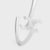 Triomphe asymmetrisk armring i mässing med rodiumfinish