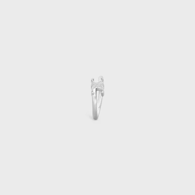 Triomphe asymmetrisk ring i mässing med rodiumfinish Triomphe asymmetrisk ring i mässing med rodiumfinish