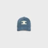Triomphe-baseballkeps i denim med union wash