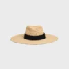 Triomphe bredbrättad hatt i raffia