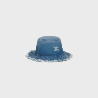 Triomphe-buckethat i bomullsdenim