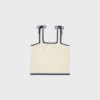 Triomphe Crop Top i virkad bomull