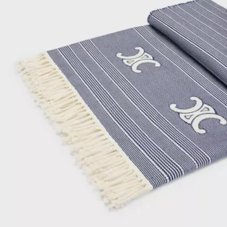 Triomphe Fouta i randig bomull