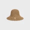 Triomphe-hatt i genombrutet raffia